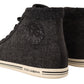 Dolce & Gabbana Elegant High Top Cotton/Wool Sneakers