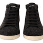 Dolce & Gabbana Elegant High Top Cotton/Wool Sneakers