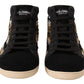 Dolce & Gabbana Beige High Top Fashion Sneakers