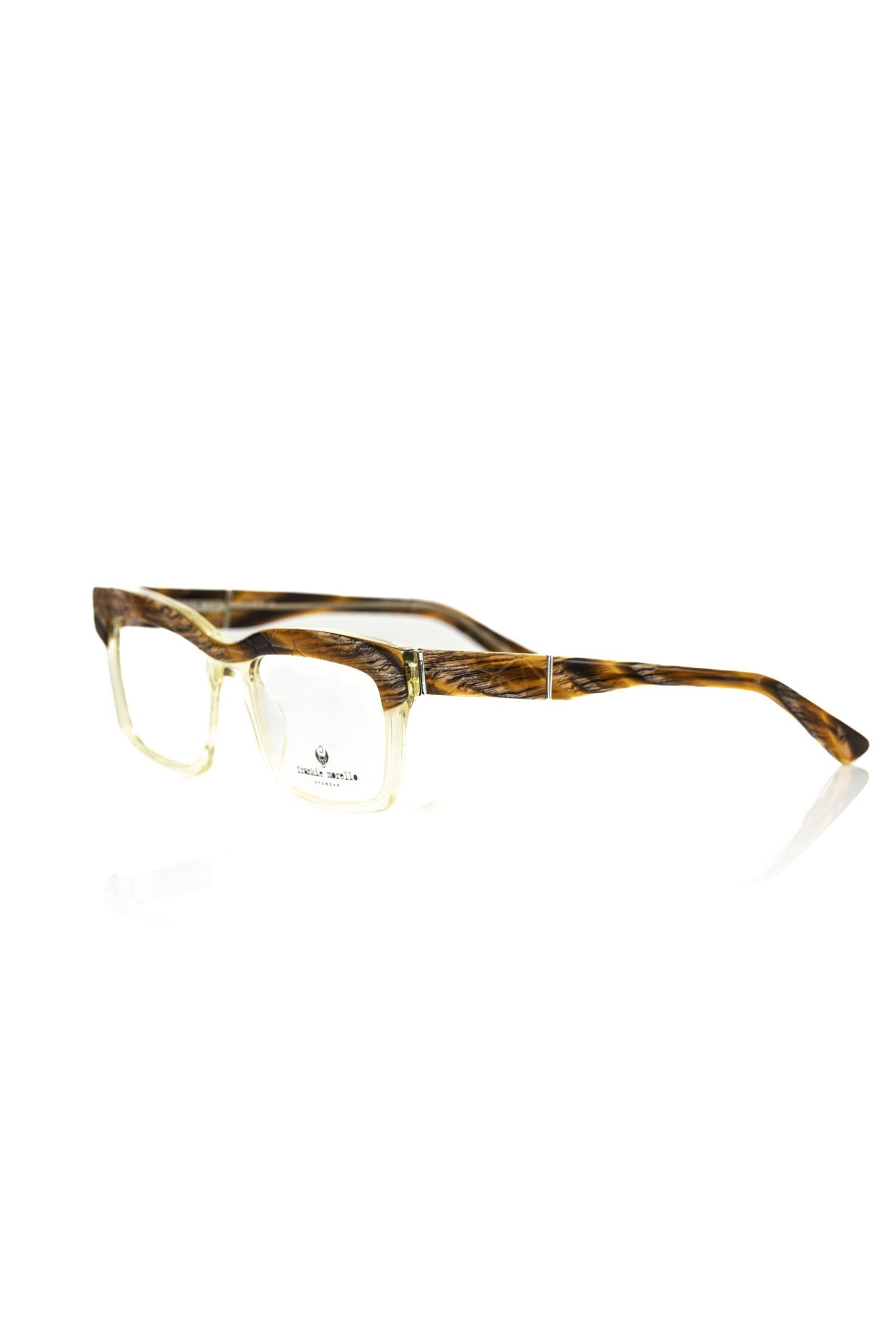 Frankie Morello Brown Acetate Unisex Frame