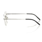 Frankie Morello "Silver Metallic Unisex Eyeglass Frame"