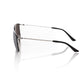 Frankie Morello Silver Metallic Men Sunglass