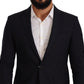 Domenico Tagliente Elegant Single Breasted Black Jacket