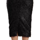 Masha Ma Elegant High Waist Pencil Midi Skirt