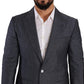 Dolce & Gabbana Elegant Slim Fit Two-Button Blue Blazer