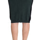 MILA SCHÖN Emerald Elegance Wool-Blend Pencil Skirt