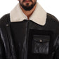 Dolce & Gabbana Elegant Shearling Biker Jacket