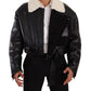 Dolce & Gabbana Elegant Shearling Biker Jacket