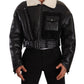 Dolce & Gabbana Elegant Shearling Biker Jacket