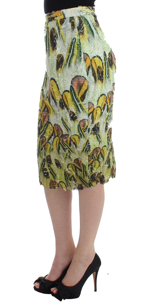 Lanre Da Silva Ajayi Vibrant Silk Blend Pencil Skirt