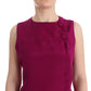 Barbara Casasola Stunning Silk Sleeveless Purple Blouse