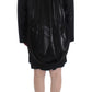 KAALE SUKTAE Elegant Draped Long Coat in Black with Red Accents