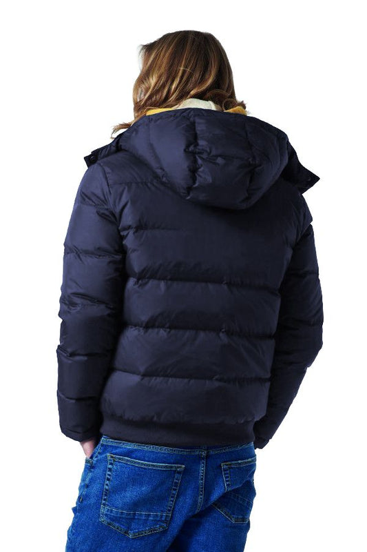 La Martina Elegant Sports Jacket with Hood in Navy Blue