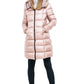 Refrigiwear Elegant Long Down Jacket with Removable Hood