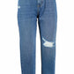 Yes Zee Blue Cotton Women's High-Waist Jean