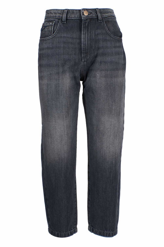 Yes Zee Black Cotton Women's High-Waisted Jeans