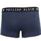 Philipp Plein Blue Cotton Men Boxer