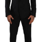 Dolce & Gabbana Elegant Black Three-Piece Martini Fit Suit