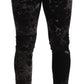 Dolce & Gabbana Slim Fit Patterned Skinny Jeans