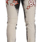 Dolce & Gabbana Chic Slim Fit Star Motif Denim Jeans