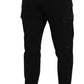 Dolce & Gabbana Sleek Skinny Cargo Pants in Timeless Black