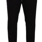 Dolce & Gabbana Elegant Tapered Black Cotton Chinos