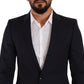 Dolce & Gabbana Sleek Navy Martini Slim Fit Wool Blazer