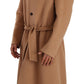 Dolce & Gabbana Opulent Beige Shearling-Collar Overcoat