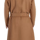 Dolce & Gabbana Opulent Beige Shearling-Collar Overcoat