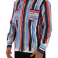 Dolce & Gabbana Elegant Striped Cotton Shirt with Pockets