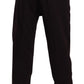 Dolce & Gabbana Elegant Burgundy Cotton Joggers