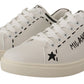 Dolce & Gabbana Elegant White Leather Casual Sneakers