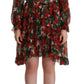 Dolce & Gabbana Floral Silk Mini Knee High Dress