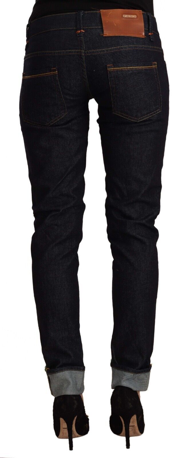 Acht Chic Low Waist Skinny Black Jeans