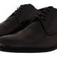 Dolce & Gabbana Elegant Black Leather Derby Shoes