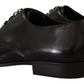 Dolce & Gabbana Elegant Black Leather Derby Shoes