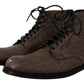 Dolce & Gabbana Elegant Crocodile Derby Brogue Boots