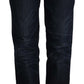 Ermanno Scervino Chic Dark Blue Mid Waist Jeans