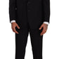 Domenico Tagliente Elegant Two-Piece Black Suit Ensemble