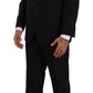 Domenico Tagliente Elegant Two-Piece Black Suit Ensemble