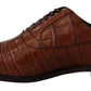 Dolce & Gabbana Elegant Exotic Crocodile Leather Formal Shoes