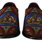 Dolce & Gabbana Multicolor Jacquard Slide-On Loafer Slippers