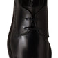 Dolce & Gabbana Elegant Black Derby Dress Shoes