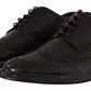 Dolce & Gabbana Elegant Calfskin Derby Oxford Wingtips