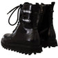 Dolce & Gabbana Elegant Black Leather Ankle Boots