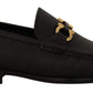 Salvatore Ferragamo Elegant Black Calf Leather Loafers