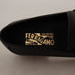 Salvatore Ferragamo Elegant Black Calf Leather Loafers