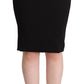 Dolce & Gabbana Chic High Waist Pencil Skirt in Black