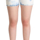 Dolce & Gabbana Chic White Denim Mid-Waisted Shorts