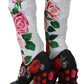 Dolce & Gabbana Floral Embellished Socks Boots